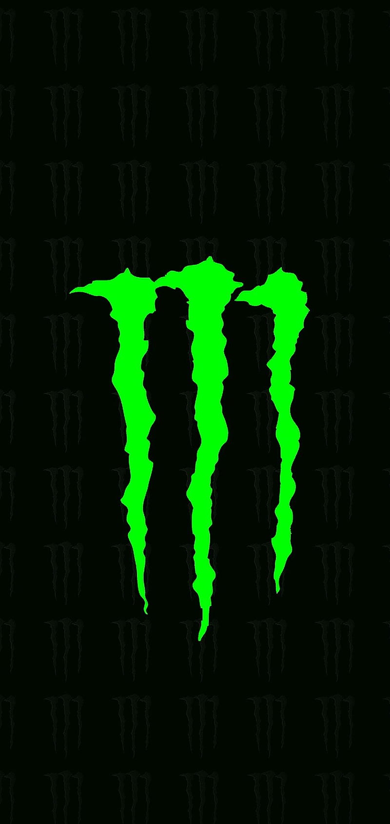 Monster skin with green claw marks on black background